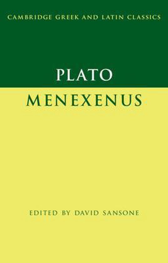 Plato: Menexenus - cover