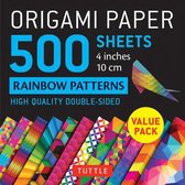 Origami Paper 500 sheets Rainbow Patterns 4" (10 cm)