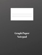 Graph Paper Notepad 8.5 x 11: 5x5 Grid Size Sheets - 8.5 x 11 Black