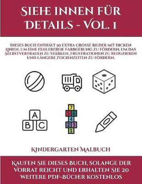 Kindergarten Malbuch (Siehe Innen Fur Details - Vol. 1) - cover