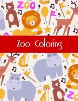 Zoo Coloring: Coloring Pages with Adorable Animal Designs, Creative Art Activities