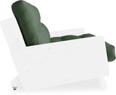 Indie Sofabed White Olive Green