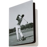 A5 gelinieerd notitieboek met golfer - notebook golf