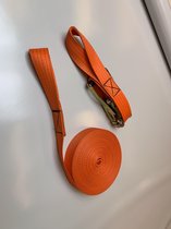 Slackline 21 meter-Kleur: Oranje -50mm