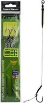 Karper Rig - haakmaat 8 - 20 cm - 2 stuks - 15 LB
