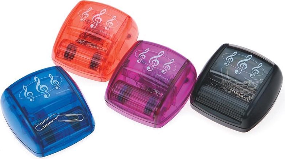 Magnetische paperclip bewaardoos pianotoetsen zwart