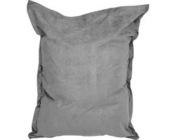 Lumaland - Luxe XXL zitzak - Beanbag van microvelours - Indoor - 380 Liter - 140 x 180 cm - Grijs