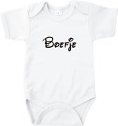 Rompertjes baby met tekst - Boefje - Romper wit - Maat 74/80
