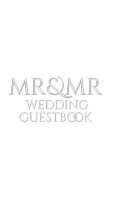 Mr and Mr Wedding Guest Book - cover
