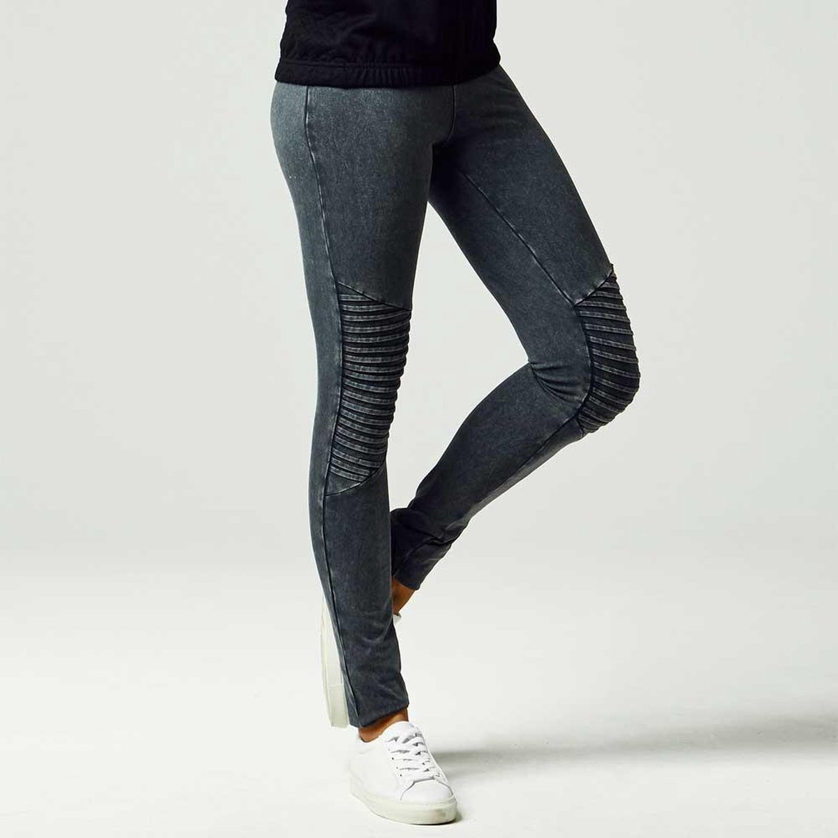Urban Classics Jersey Dames Legging donkergrijs S