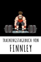 Trainingstagebuch von Finnley: Personalisierter Tagesplaner f�r dein Fitness- und Krafttraining im Fitnessstudio oder Zuhause