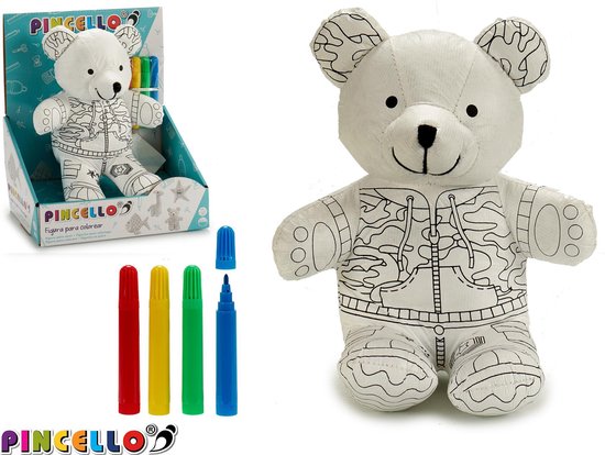 Coloriez votre propre ours en peluche - ours en peluche doux - peluche - à  peindre -... | bol.com