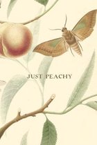 Just Peachy: Gift Idea for Peach Lovers Cute Wide Ruled Notebook for Girls