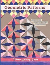 Geometric patterns: Greyscale coloring book for adults Watercolor Patterns