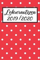 Lehrernotizen 2019 / 2020: Lehrerkalender 2019 2020 - Lehrerplaner A5, Lehrernotizen & Lehrernotizbuch für den Schulanfang