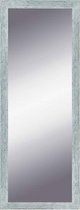 Spiegel Wit Zilver 55x145 cm – Stella – Spiegel Hal – Zilveren Wandspiegel – Duurzame spiegel zilveren lijst – Perfecthomeshop