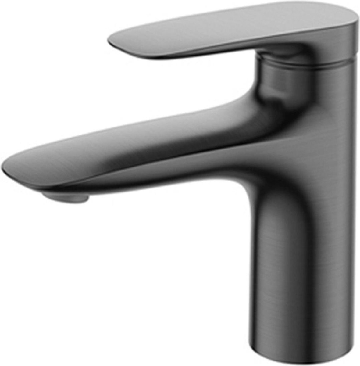 Mawialux wastafelkraan - Rond - Geborsteld gunmetal grey - Unara