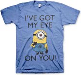 Minions Heren Tshirt -2XL- I Got My Eye On You Blauw