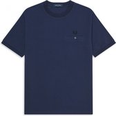 Fred Perry - Pocket Detail Pique Shirt - Blauw T-shirt - S - Blauw