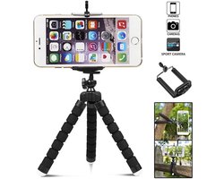 Doodadeals ® Octopus Mini Tripod -Geschikt voor Iphone en Samsung - Mini Statief - Tafelstatief - Tripod Telefoon - Ook Camera & GoPro - Zwart