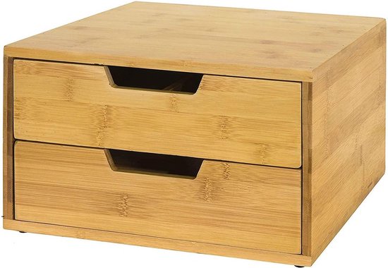 Simpletrade Capsulehouder - Opbergbox - 2 lades - Rubberen voetjes -  30x18x31 cm | bol.com