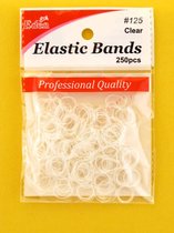 250 stuks Elastic bands| Elastieken bandjes| Elastiekjes| Doorzichtige Elastieken| Dorrzichtig| Elastiek| Haarelastiek| Kleine Elastiekjes| haarelastiekjes