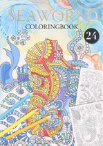 Kleurboek voor volwassenen "SeaWorld" 24 Kleurplaten