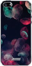 iPhone SE (2016) Hoesje Transparant TPU Case - Jellyfish Bloom #ffffff