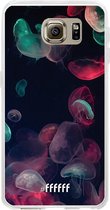 Samsung Galaxy S6 Hoesje Transparant TPU Case - Jellyfish Bloom #ffffff