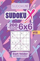 Sudoku X - 200 Hard to Master Puzzles 6x6 (Volume 18)