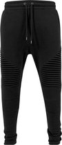 Urban Classics Heren joggingbroek -M- Pleat Zwart