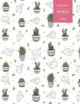 Graph Paper Notes 110 Pages: Cactus Notebook for Professionals and Students, Teachers, Architects, Scientists, Engineers, and Writers - Succulent L