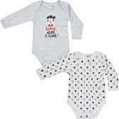 Disney baby 2-pack romper Mickey Mouse, maat 86
