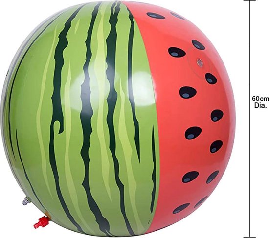 Bal Water - Groot 60cm ! - water spuit - watermeloen - opblaasbaar - speelgoed bal -... | bol.com