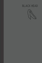 Black Head: small lined Pelican Notebook / Travel Journal to write in (6'' x 9'') 120 pages