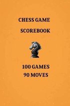 Chess Games Scorebook 100 Games 90 Moves