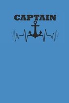 Captain: Notebook Segeln Notizbuch Sailing Journal Segel Planer 6x9 kariert squared karo