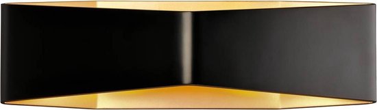 Wandlamp Cariso WL-4 zwart met goud - 151740
