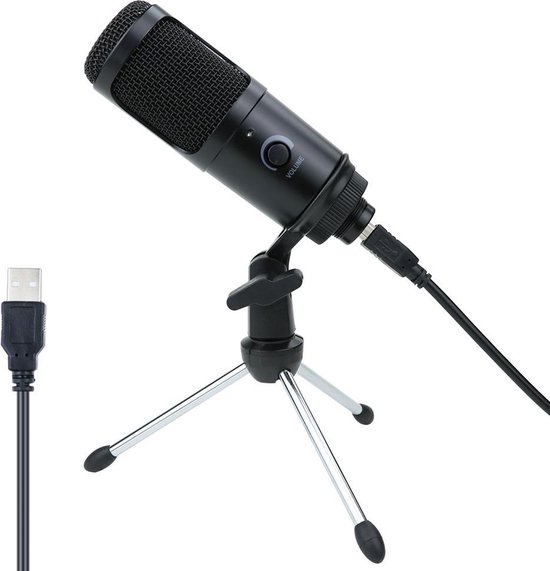 Microfoon | Tafelmicrofoon | Condensator | Cardioide | Hz - 20 kHz | USB | Zwart | bol.com