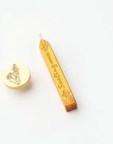 Wax seal | zegel set | veerpen | met gouden wax