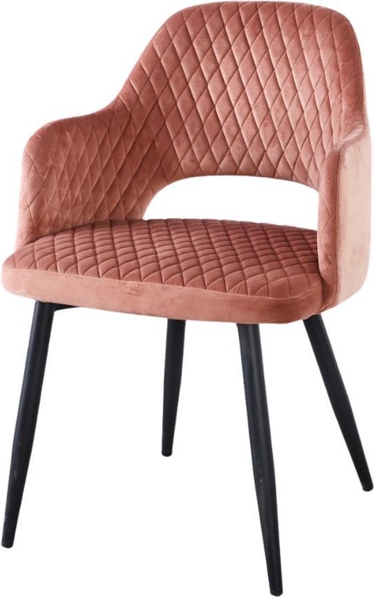 | Velvet stoel Luxe eetkamerstoel Troon Woonkamer Eetkamerstoel | WoonQ