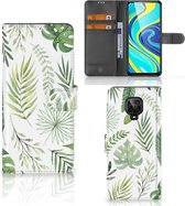 Wallet Book Case Xiaomi Redmi Note 9 Pro | Note 9S Smartphone Hoesje Leaves