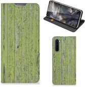 Telefoon Hoesje OnePlus Nord Wallet Case Green Wood