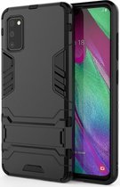 Samsung Galaxy A41 Hybride Hoesje Zwart met Kickstand