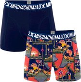 Muchachomalo jongens 2P super 16bit blauw - 134/140