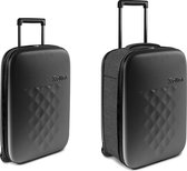 Rollink Flex Earth Opvouwbare Handbagage Koffer 55 Black