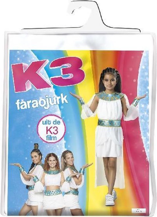 strip Grammatica Outlook K3 jurkje Farao verkleedjurk + kroontje - maat 3-5 jaar | bol.com