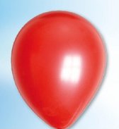 Ballonnen parel metallic rood (12,5cm, 100st)