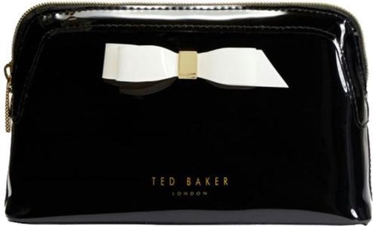 Ted Baker Kimiaa Saffiano - Leren Tas Met Staafdetail in het Zwart