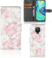 GSM Hoesje Xiaomi Redmi Note 9 Pro | Note 9S Wallet Book Case Cadeau voor Mama Lovely Flowers